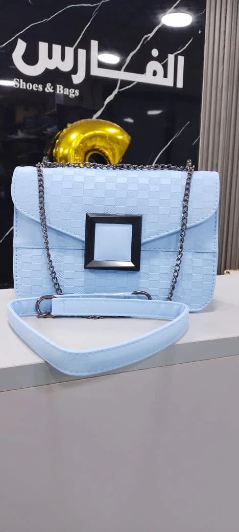 Women's square button bag