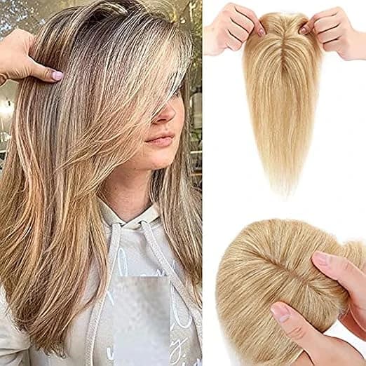 DILLARDS Clip-In Human Hair Topper with Bangs – 10 Inch