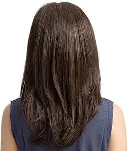 DILLARDS Charming Brown Long Straight Wig