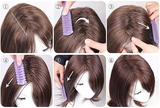 DILLARDS Charming Brown Long Straight Wig