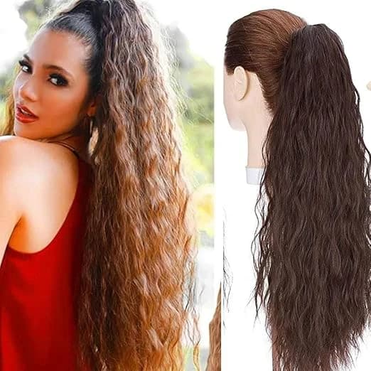 Long Wavy Hair Extension – Dark Brown 30 Inch