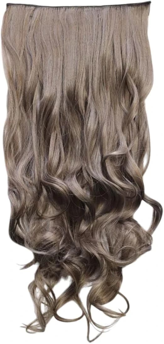 Wavy Clip-In Hair Extension – Ash Brown 60 cm