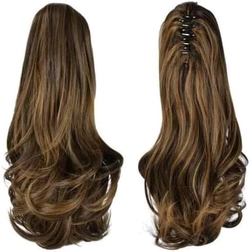 Clip-In Long Wavy Brown Hair Extension – Layered Style