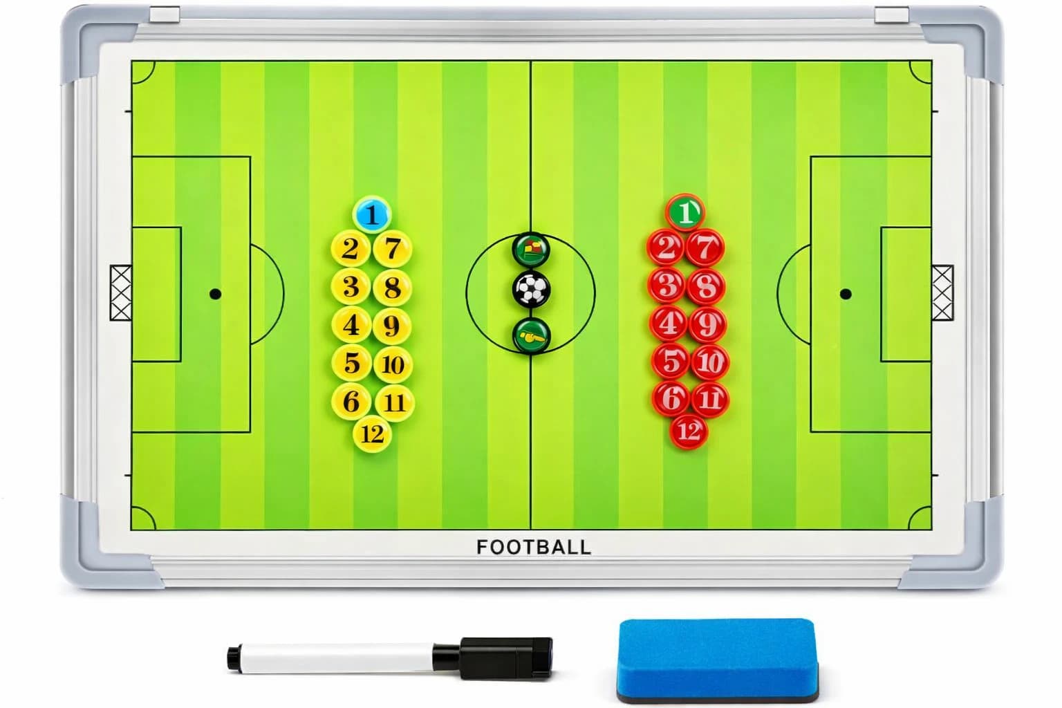 Double-sided magnetic football training board - Professional tactics board 
