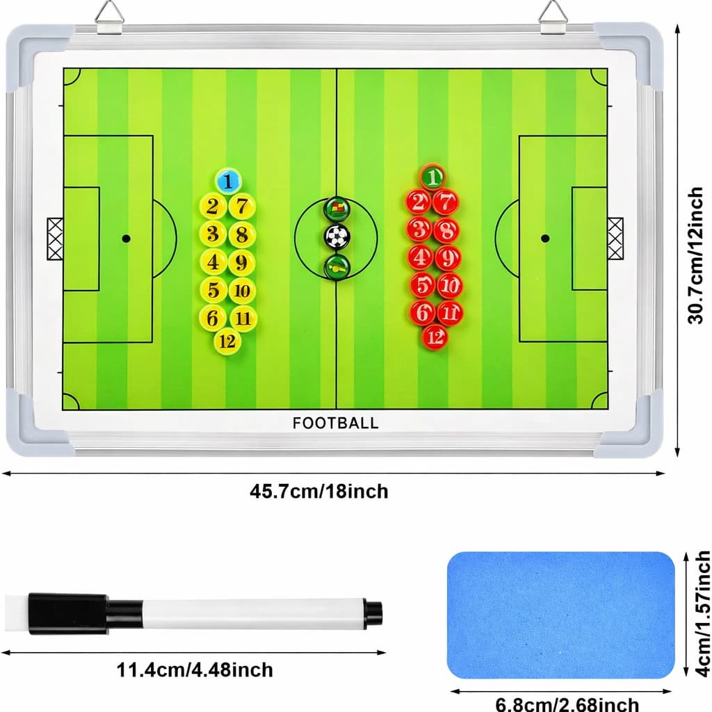 Double-sided magnetic football training board - Professional tactics board 