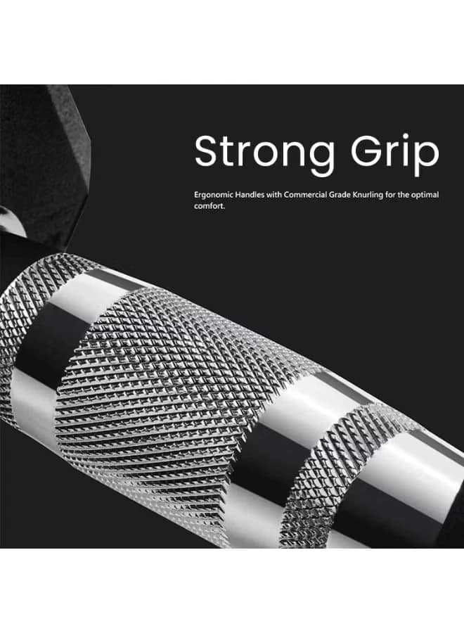 Dumbbell set (2 pieces), 2.5 kg dumbbell set per pair - Hexagonal dumbbell 