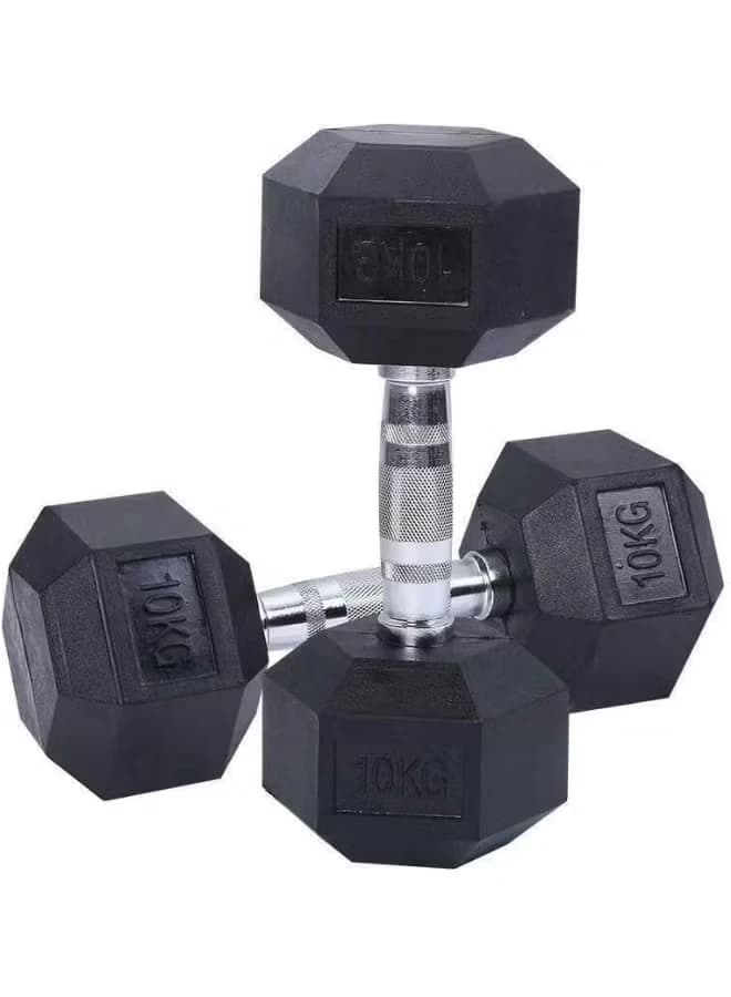 Dumbbell, Hexagonal Dumbbell, Rubber Dumbbell Set, Hexagonal Dumbbells
