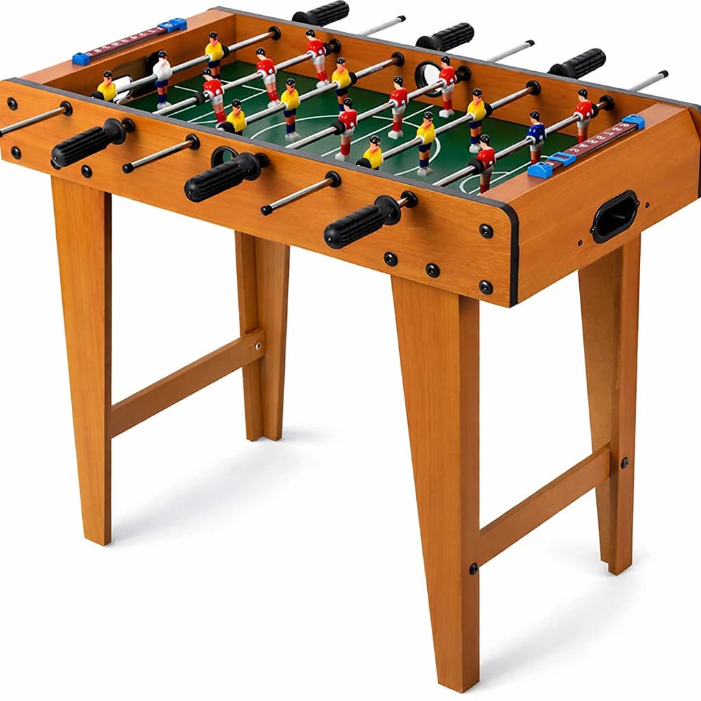 Easy-to-assemble multiplayer table football game, perfect for parties, kids