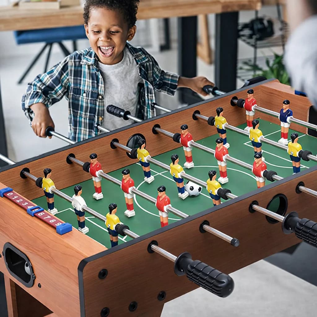 Easy-to-assemble multiplayer table football game, perfect for parties, kids