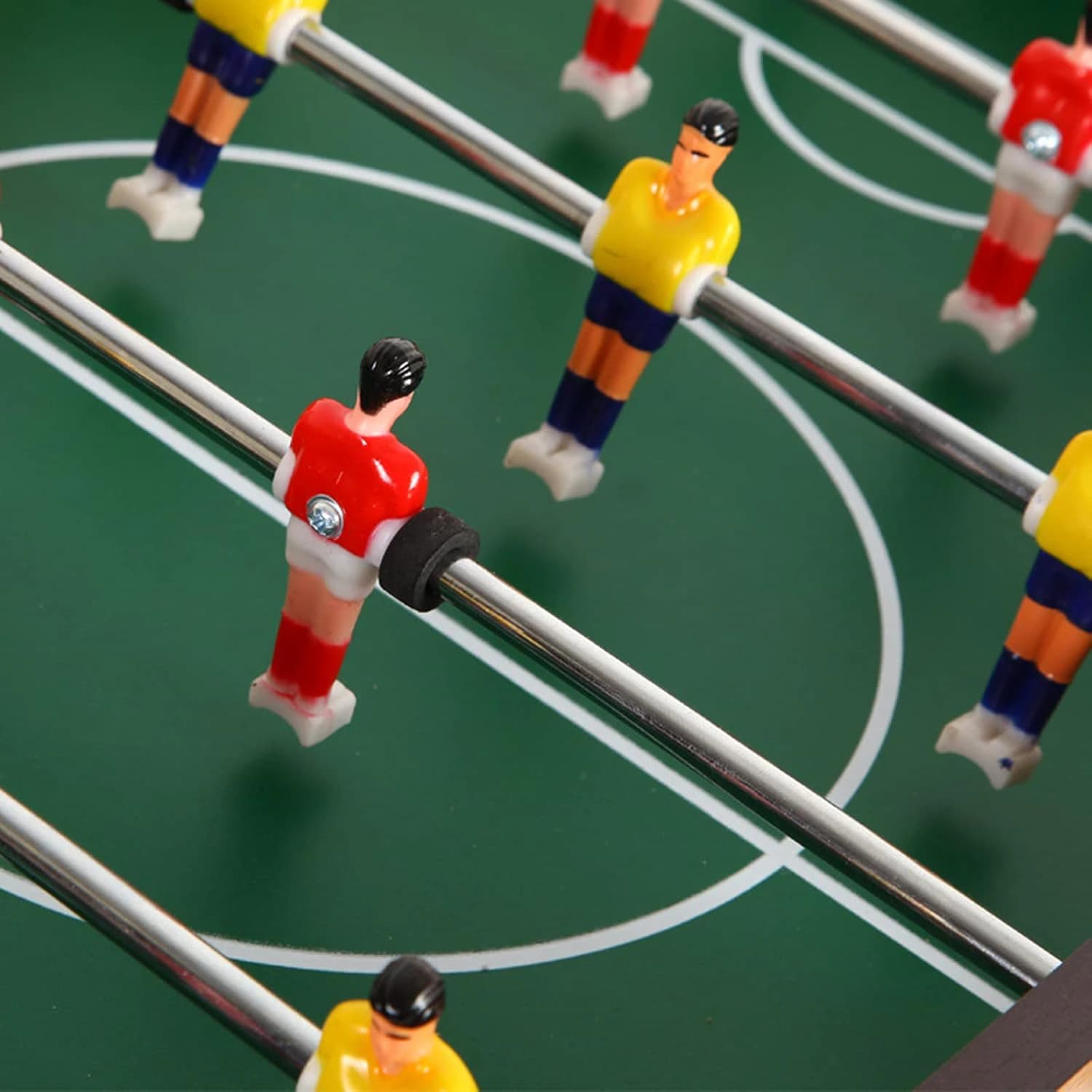 Easy-to-assemble multiplayer table football game, perfect for parties, kids