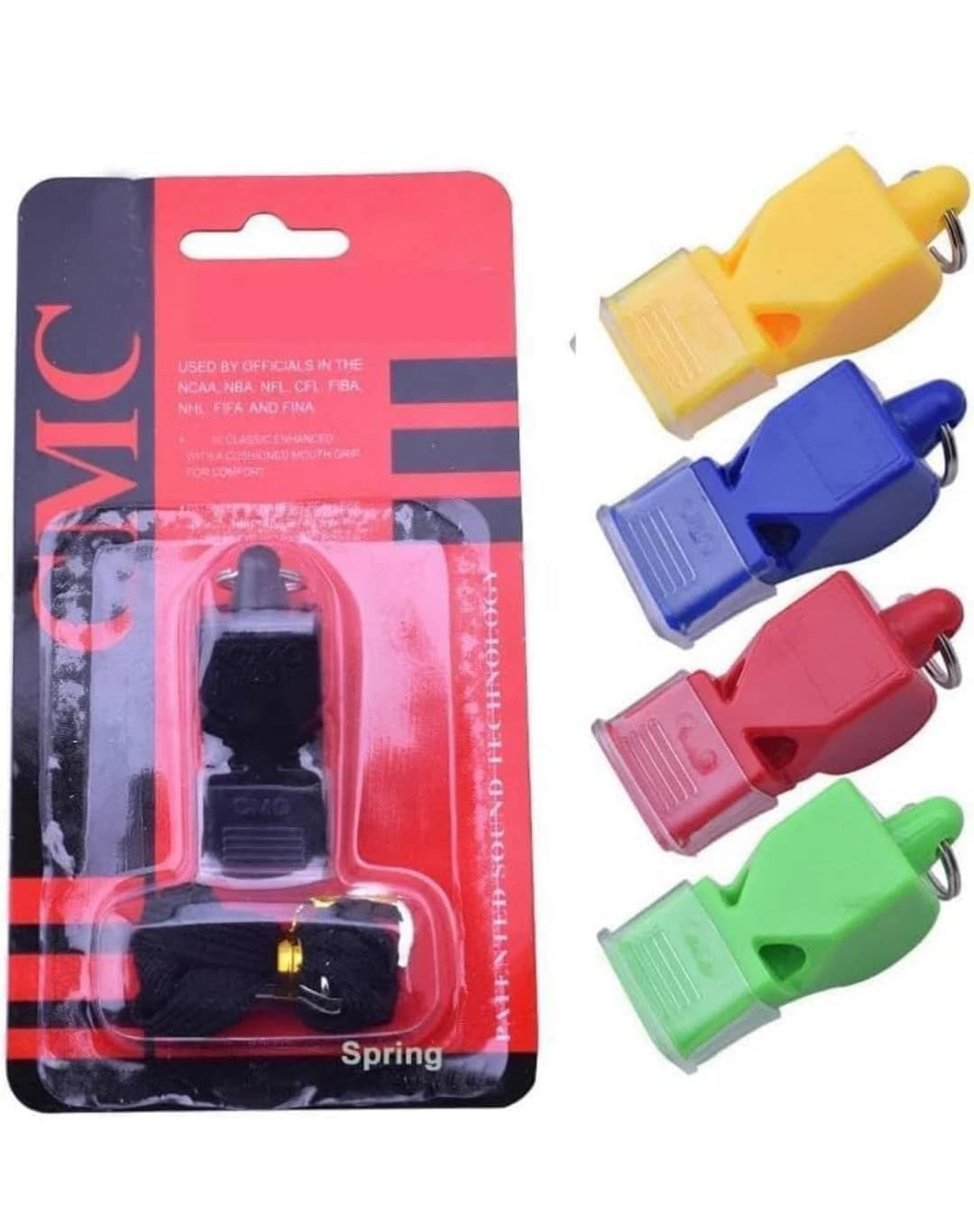 ee Whistle (Multicolored) - Portable Sports Whistle for Emergencies
