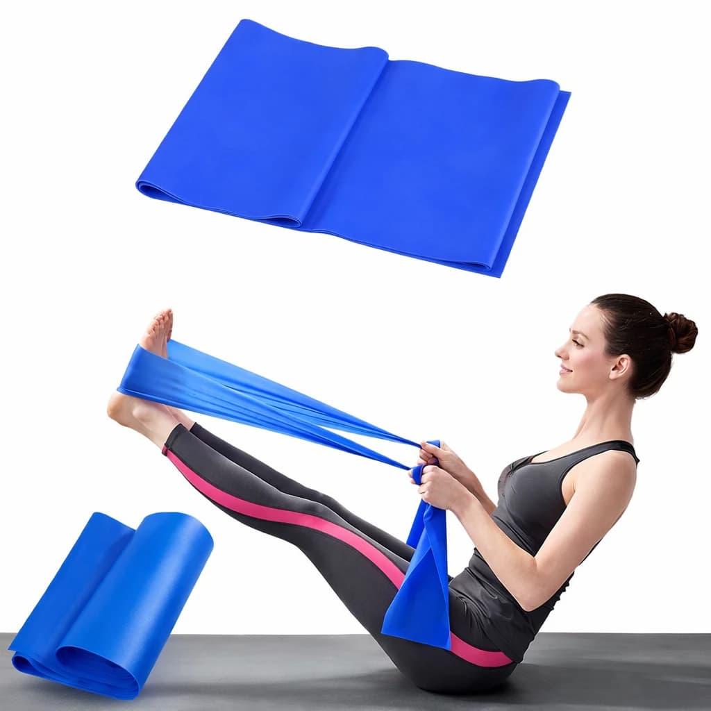 Exercise Bands - 150 x 15 x 0.035 cm - Blue (Color may vary)