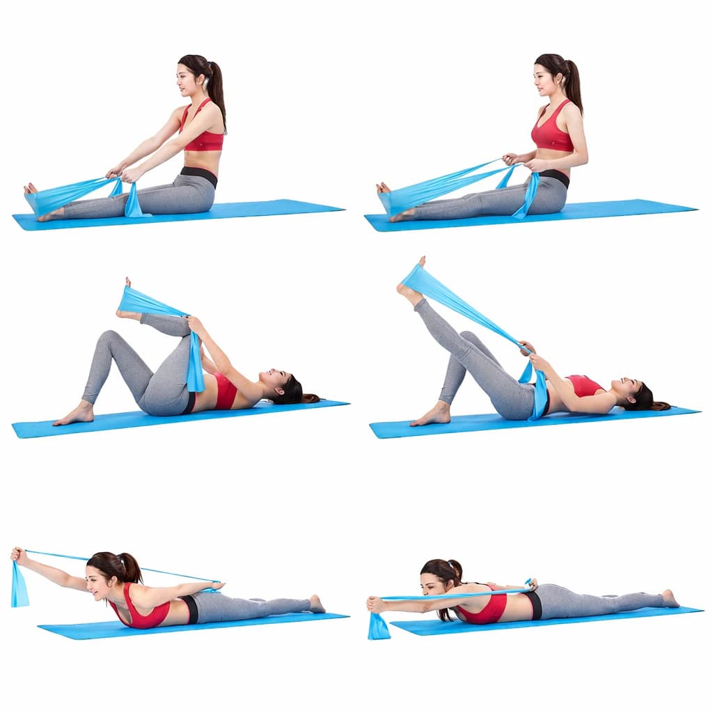 Exercise Bands - 150 x 15 x 0.035 cm - Blue (Color may vary)