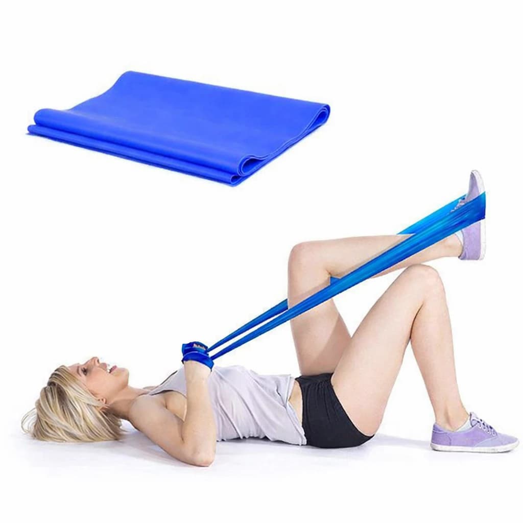 Exercise Bands - 150 x 15 x 0.035 cm - Blue (Color may vary)
