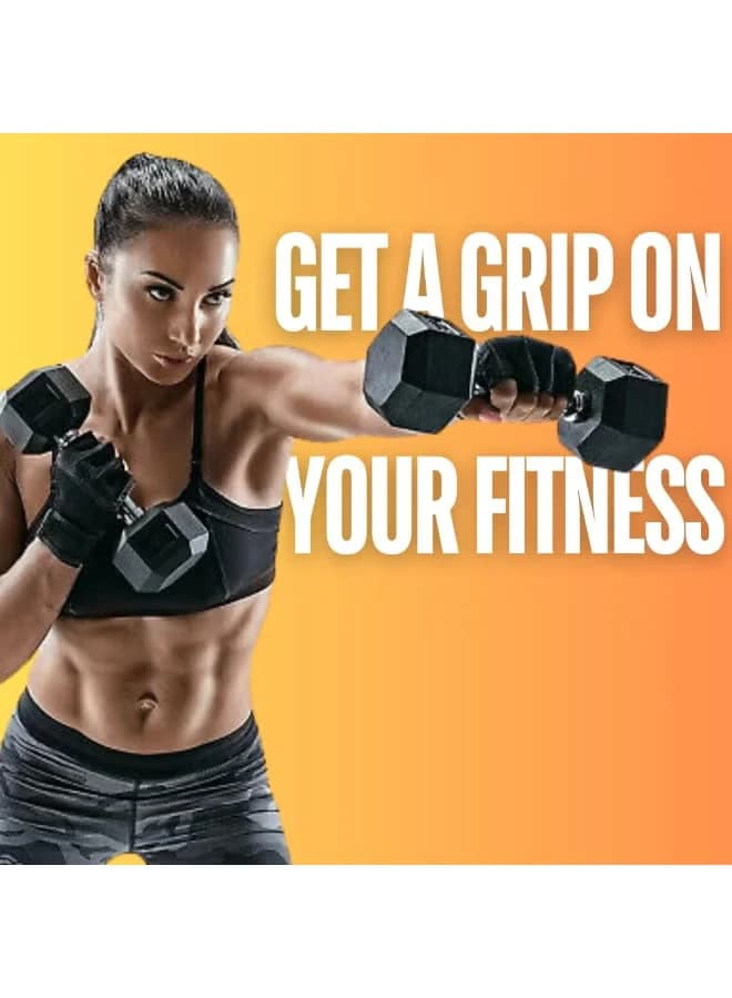 Exercise dumbbells, 5kg rain-resistant rubber dumbbell set for home workouts