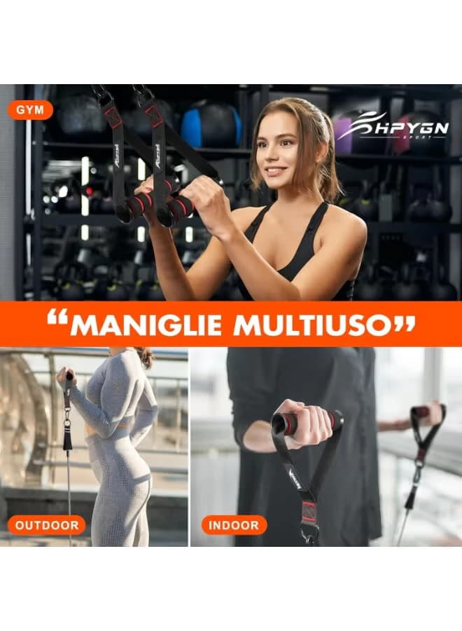 Exercise handles, resistance band handles, ricop cable accessories, sports cable