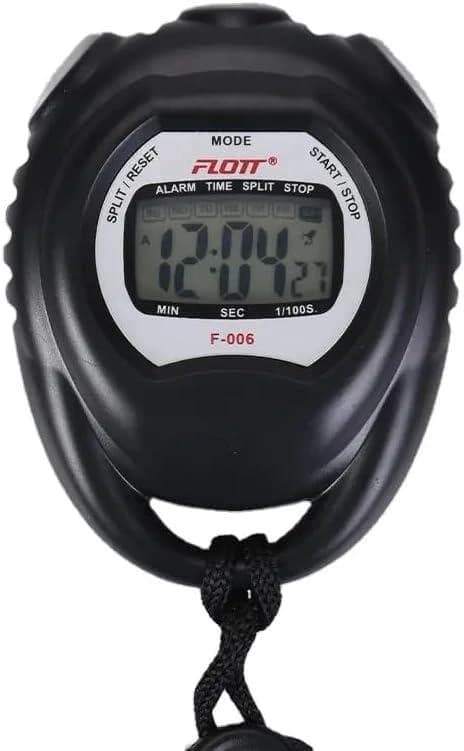 F-006 Professional Handheld Digital Timer - Waterproof LCD Stopwatch for Coaches