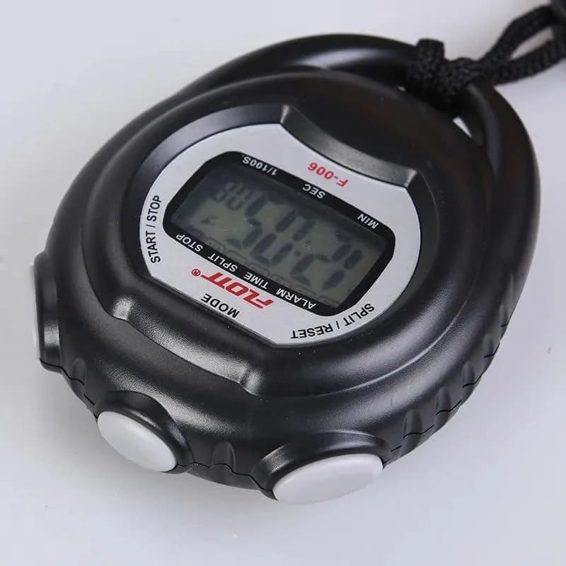 F-006 Professional Handheld Digital Timer - Waterproof LCD Stopwatch for Coaches