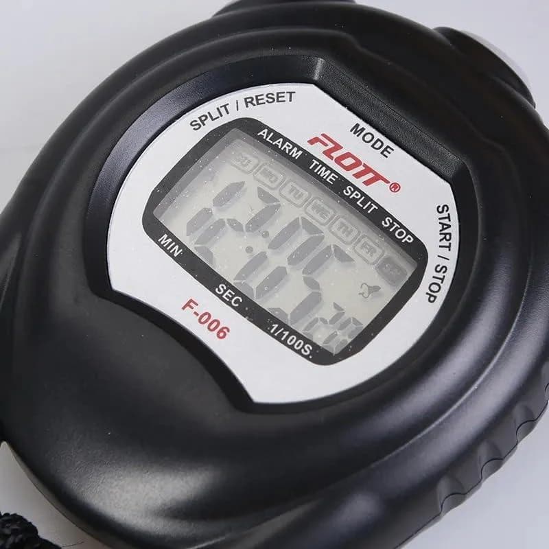 F-006 Professional Handheld Digital Timer - Waterproof LCD Stopwatch for Coaches
