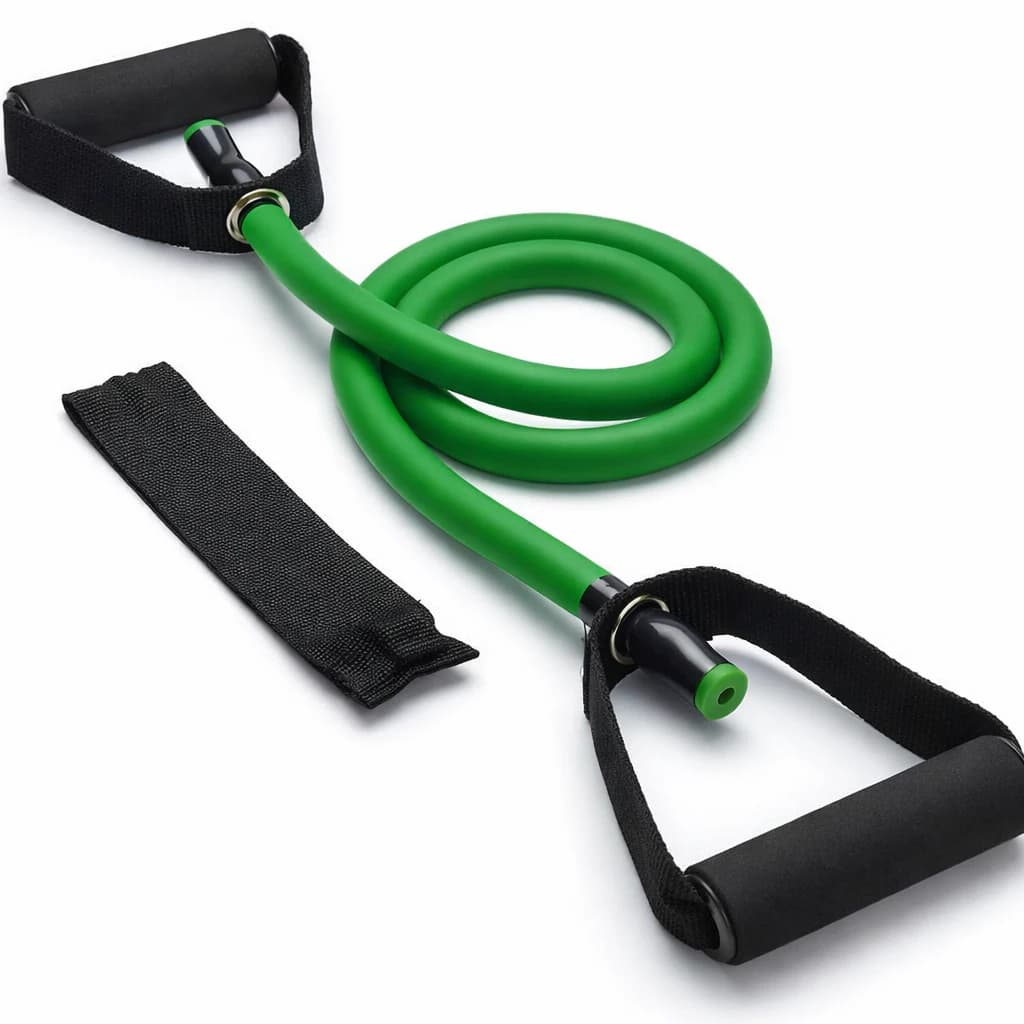Fitness Exercise Resistance Band with Door Anchor 15-20lbs - Green