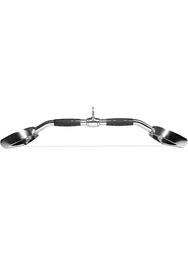 Fitness training shirts with rotating attachment, chrome-plated V-shaped curved 