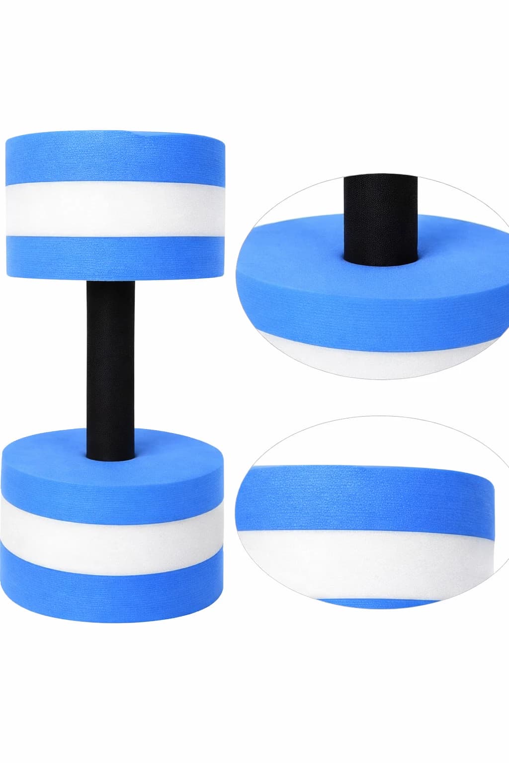 Foam Dumbbell Water Weights Swimming Exercise Fitness Tool (1 Piece - Multicolor