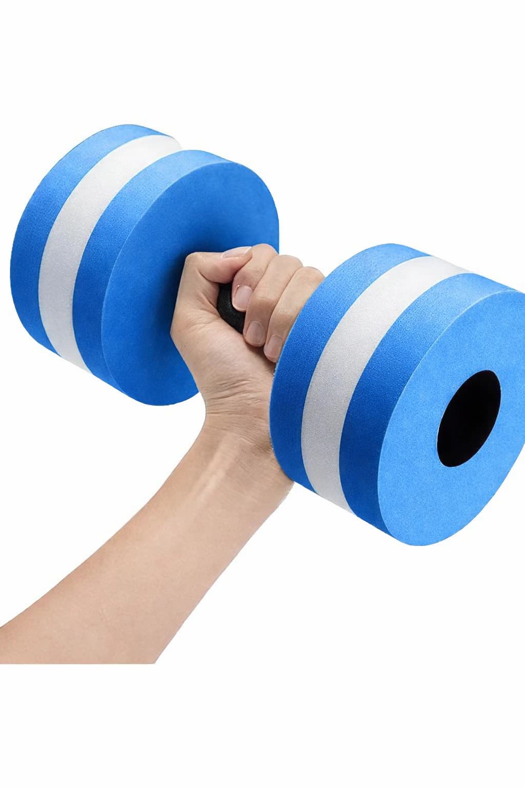 Foam Dumbbell Water Weights Swimming Exercise Fitness Tool (1 Piece - Multicolor