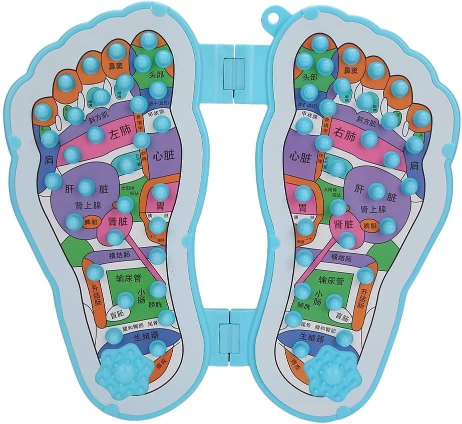Foldable Foot Stimulator Massage Mat - Reflexology Massage Board for Improved 