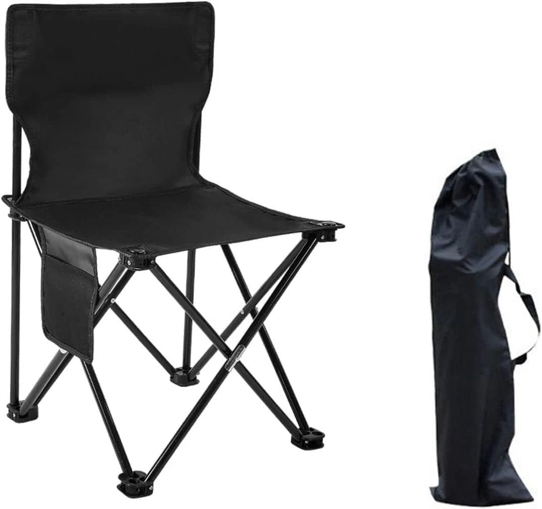Folding Camping Chairs with Back Support, Convenient for Travel, Fishing, Hiking