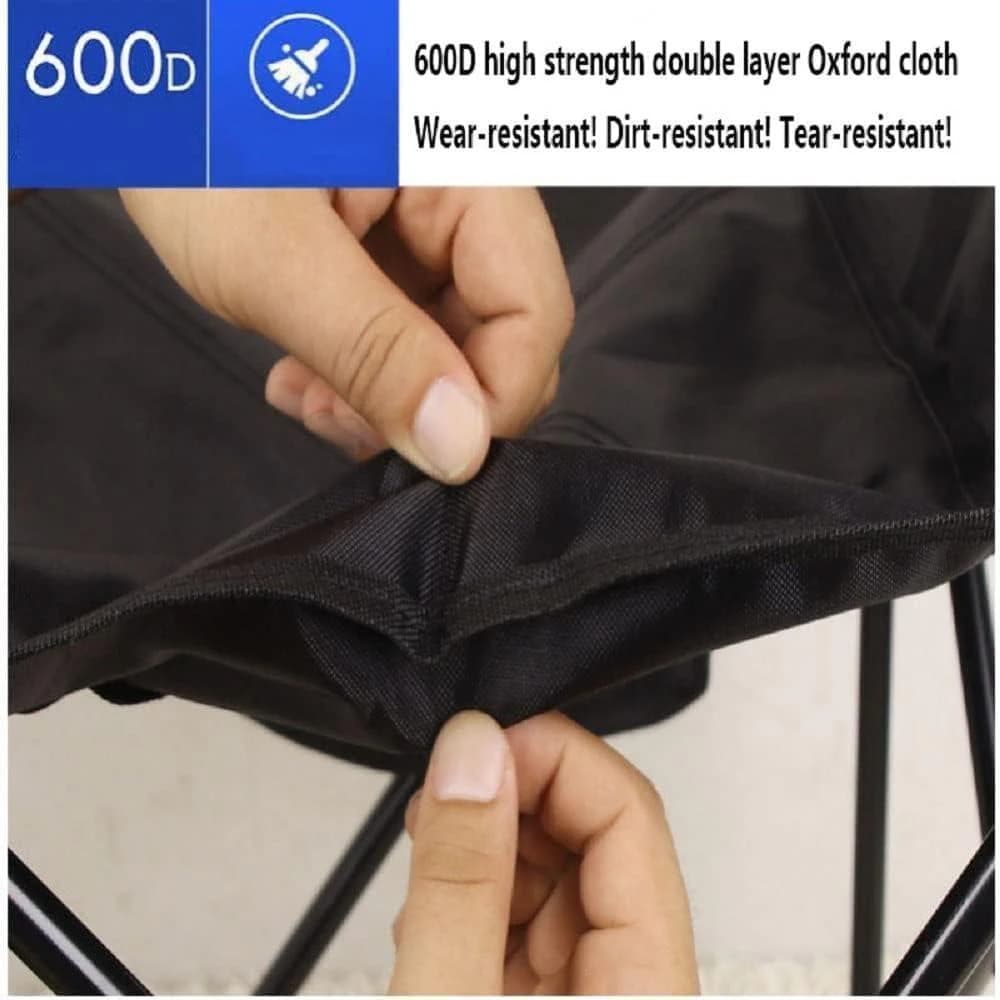 Folding Camping Chairs with Back Support, Convenient for Travel, Fishing, Hiking