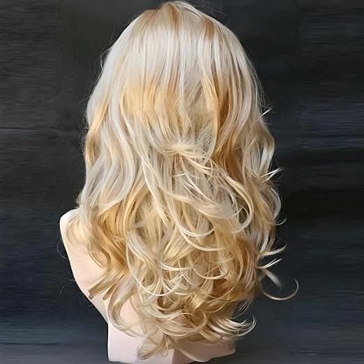DILLARDS Kalyss Long Curly Wig – Blonde with Highlights 20 Inch