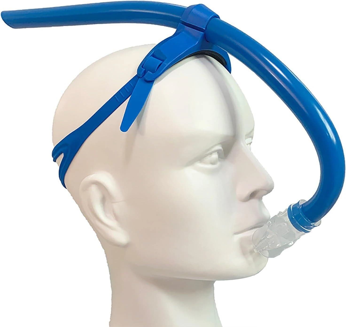 Front Snorkel for Swimming, with Silicone Mouthpiece (Multi-Color)  ( Color may 