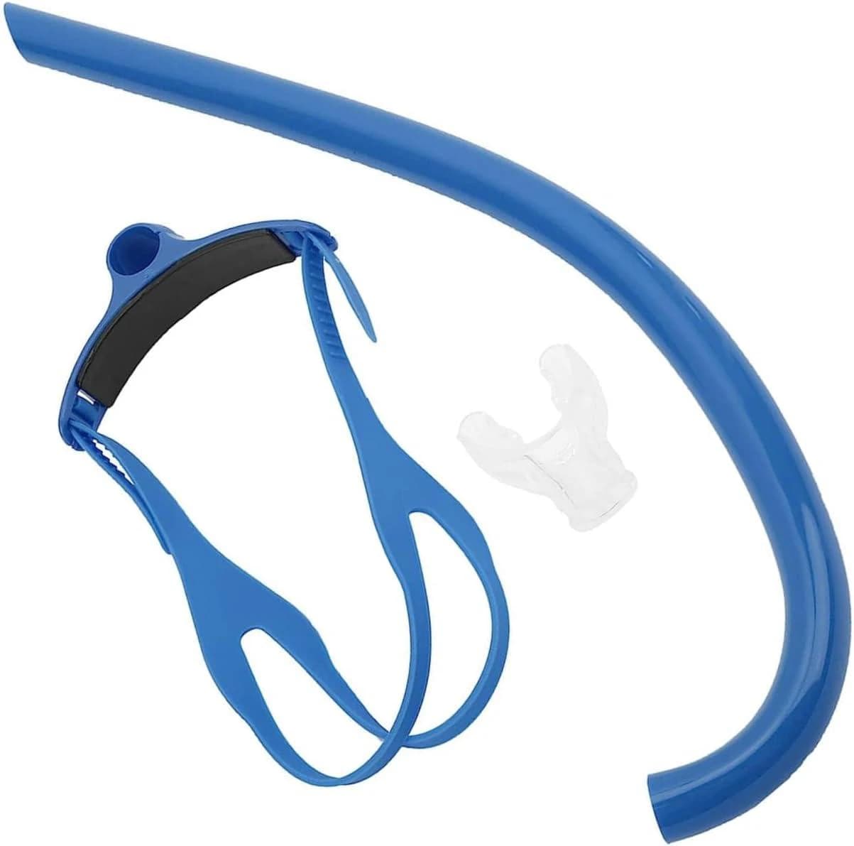 Front Snorkel for Swimming, with Silicone Mouthpiece (Multi-Color)  ( Color may 