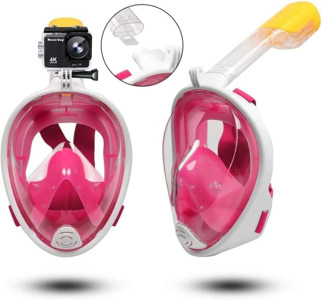 Full Face Diving Mask, Foldable, Anti-fog, Wide Underwater Vision 