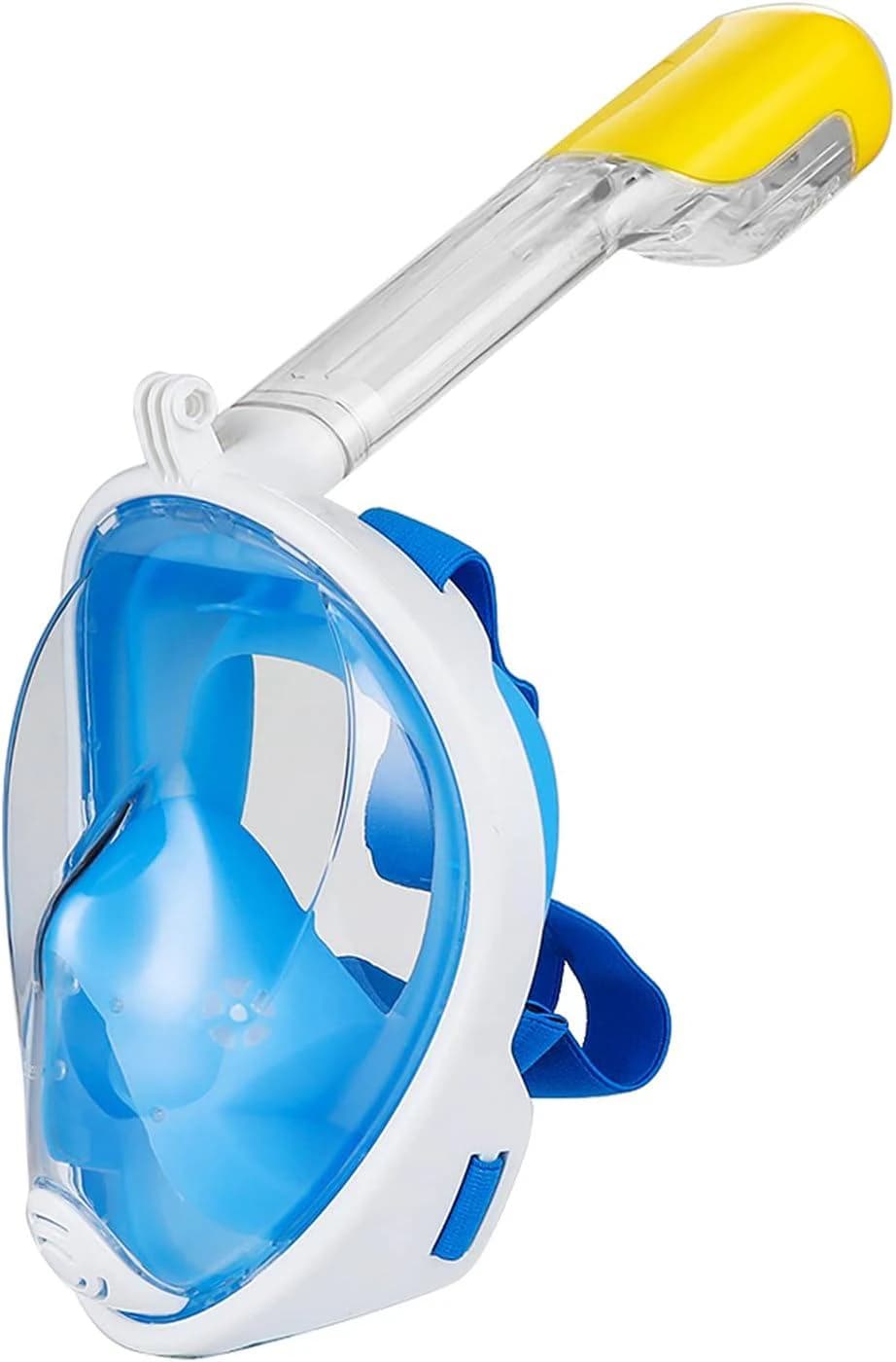 Full face diving mask, foldable, anti-fog, wide underwater vision 
