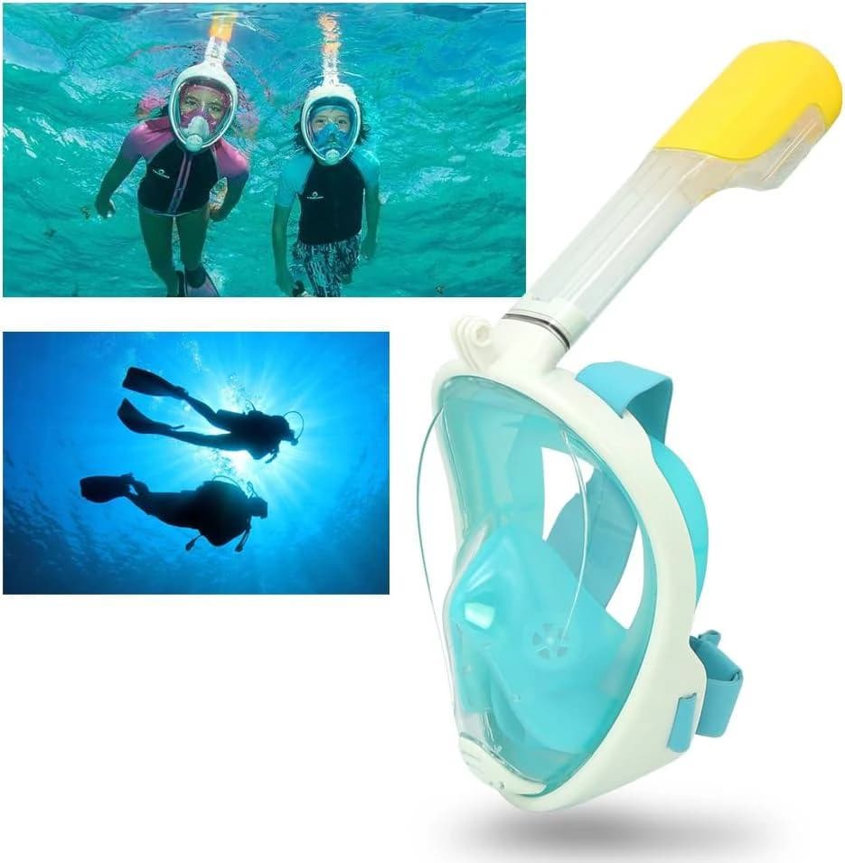 Full Face Diving Mask, Foldable, Anti-Fog, Wide Underwater Vision  