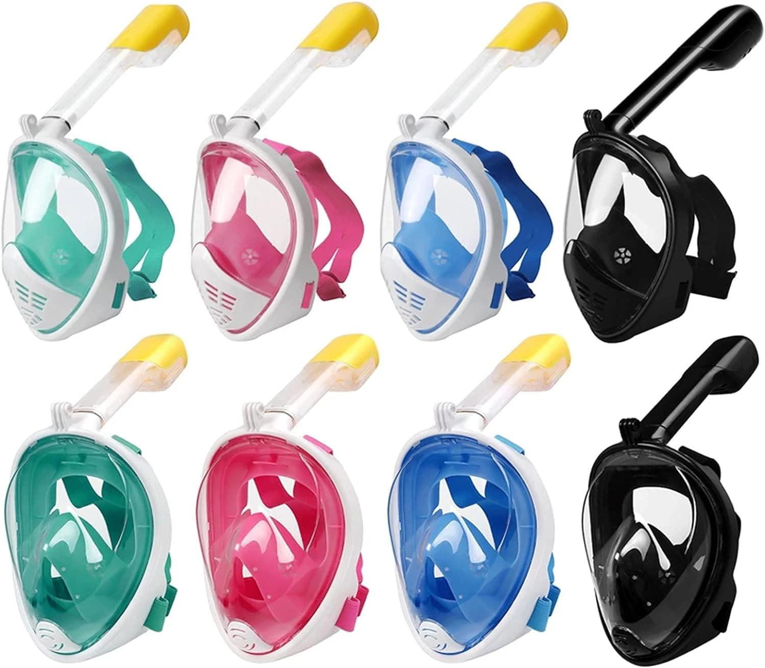 Full Face Diving Mask, Foldable, Anti-Fog, Wide Underwater Vision 