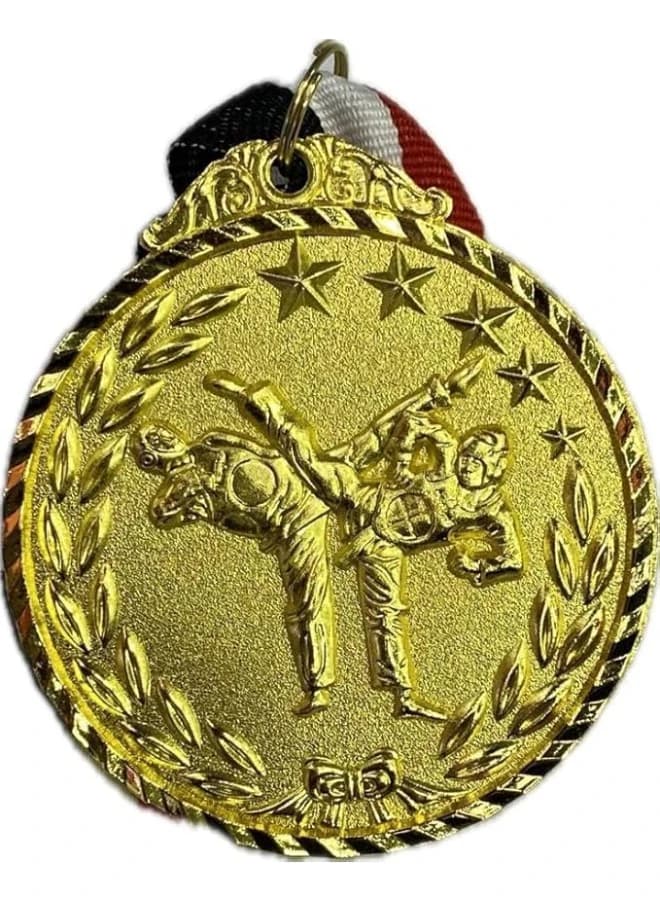 Gold Medal for Sports Performance (Multicolor & Shapes) (Multicolor, Karate)