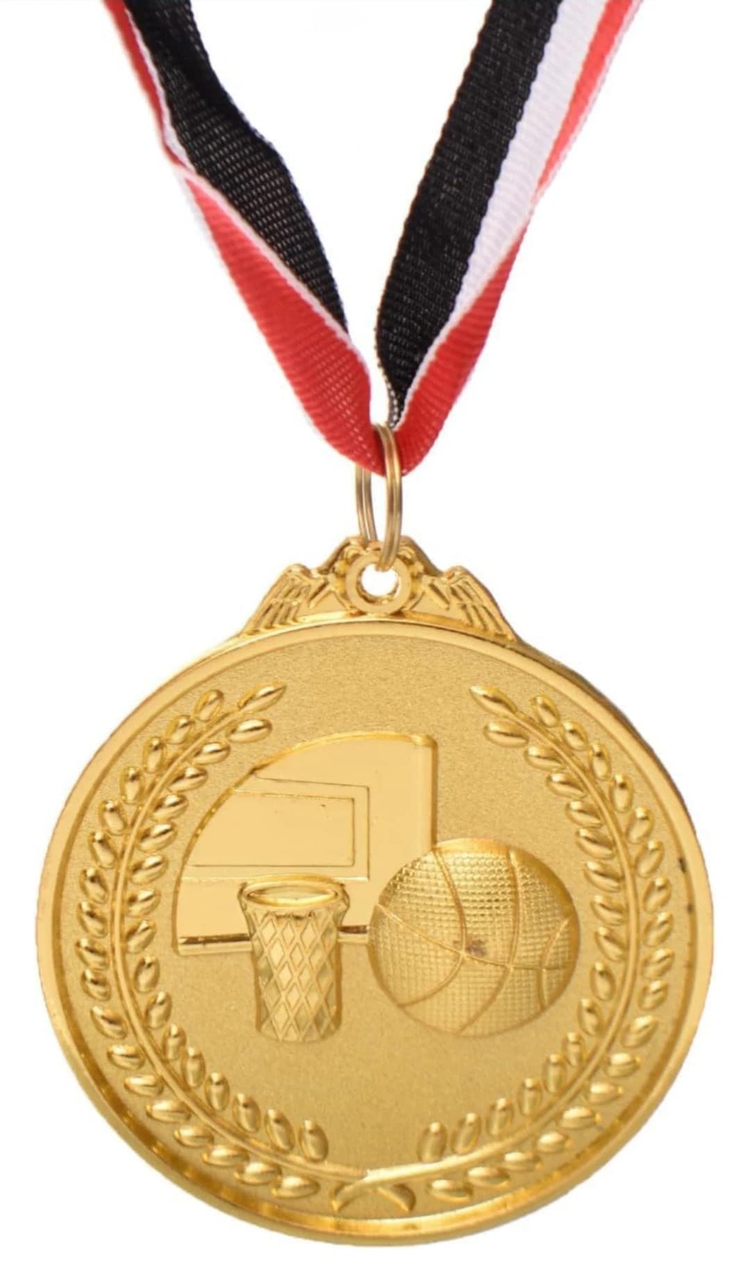 Gold Medal for Sports Performance Enhancement - Multi-Colored and Shaped