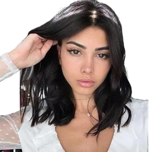 باروكة شعر نسائي مموج على الكتف من DILLARDS – بني
