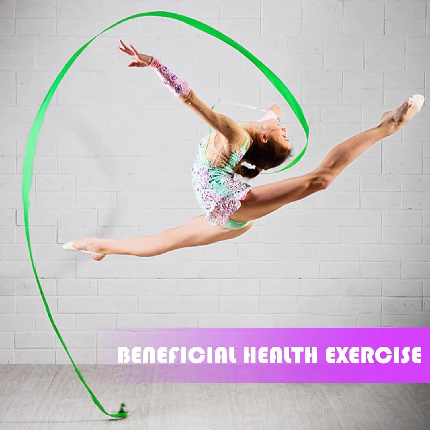 Gymnastics ribbon, rhythmic dance ribbons, dance ribbons and talent shows 