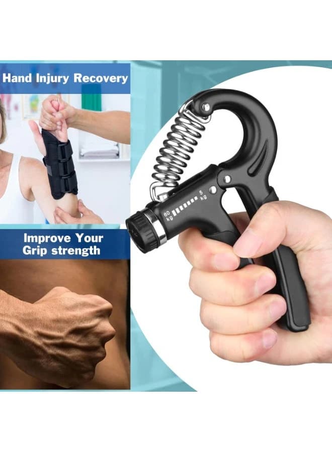 Hand Grip Strengthener (1 pack), Hand Grip Strengthener with adjustable 