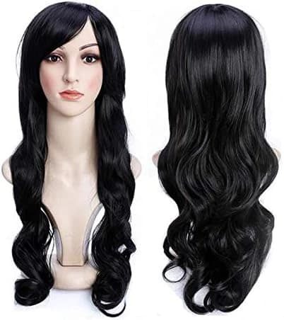 DILLARDS Stylish Ladies Long Big Wavy Wig Black F2C