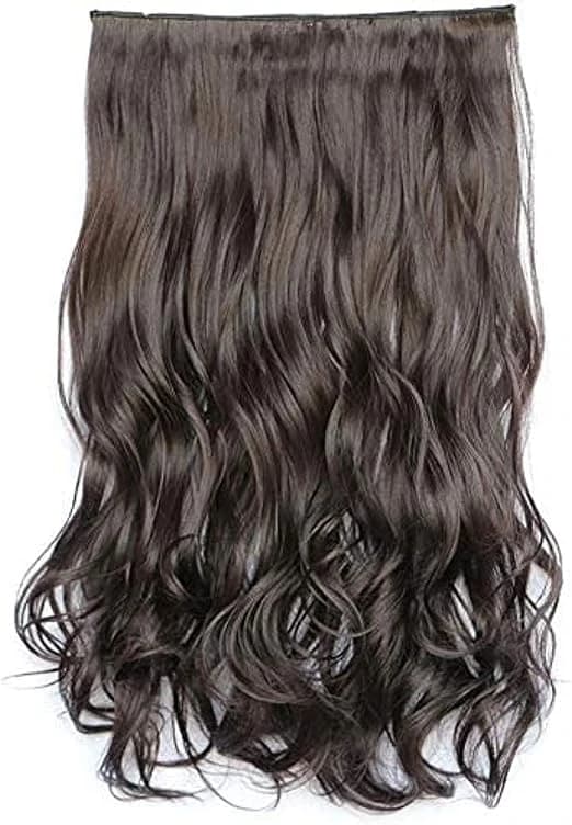 DILLARDS Long Fluffy Curly Hair Extension Dark Chestnut 5088-10