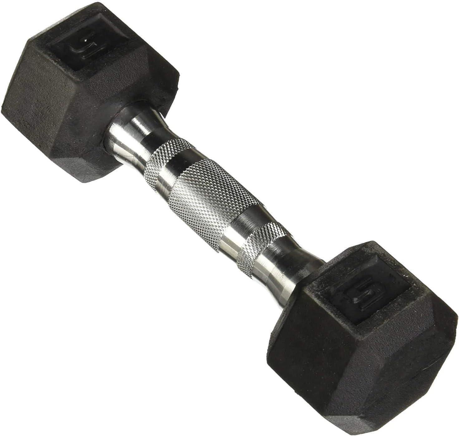 Hex Dumbbell - Hexagon Shaped Heads to Prevent Rolling and Injury - 7.5 Kilogram