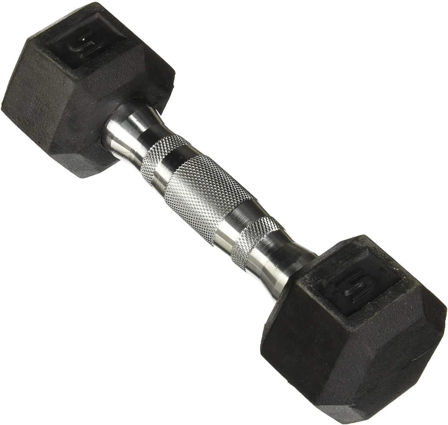 Hex Dumbbell - Hexagon Shaped Heads to Prevent Rolling and Injury  10 Kilograms