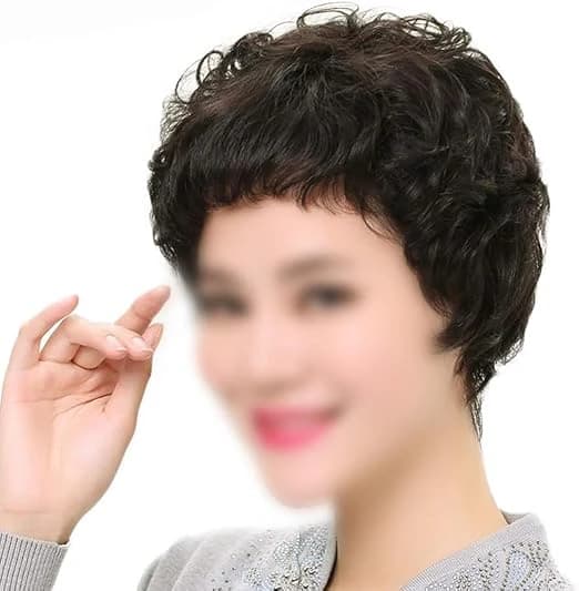 DILLARDS Short Wavy Wig Black Natural Look
