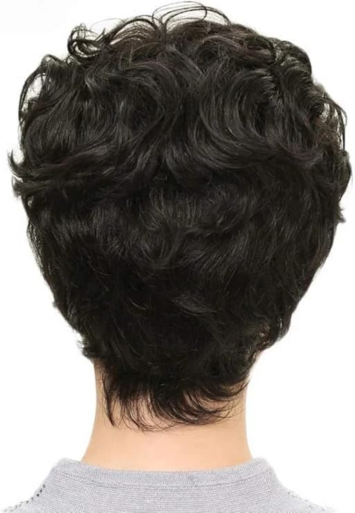 DILLARDS Short Wavy Wig Black Natural Look