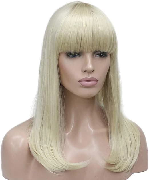 DILLARDS Long Straight Heat Resistant Wig 14 Inch Blonde 613