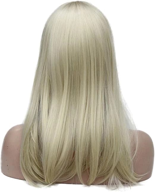 DILLARDS Long Straight Heat Resistant Wig 14 Inch Blonde 613